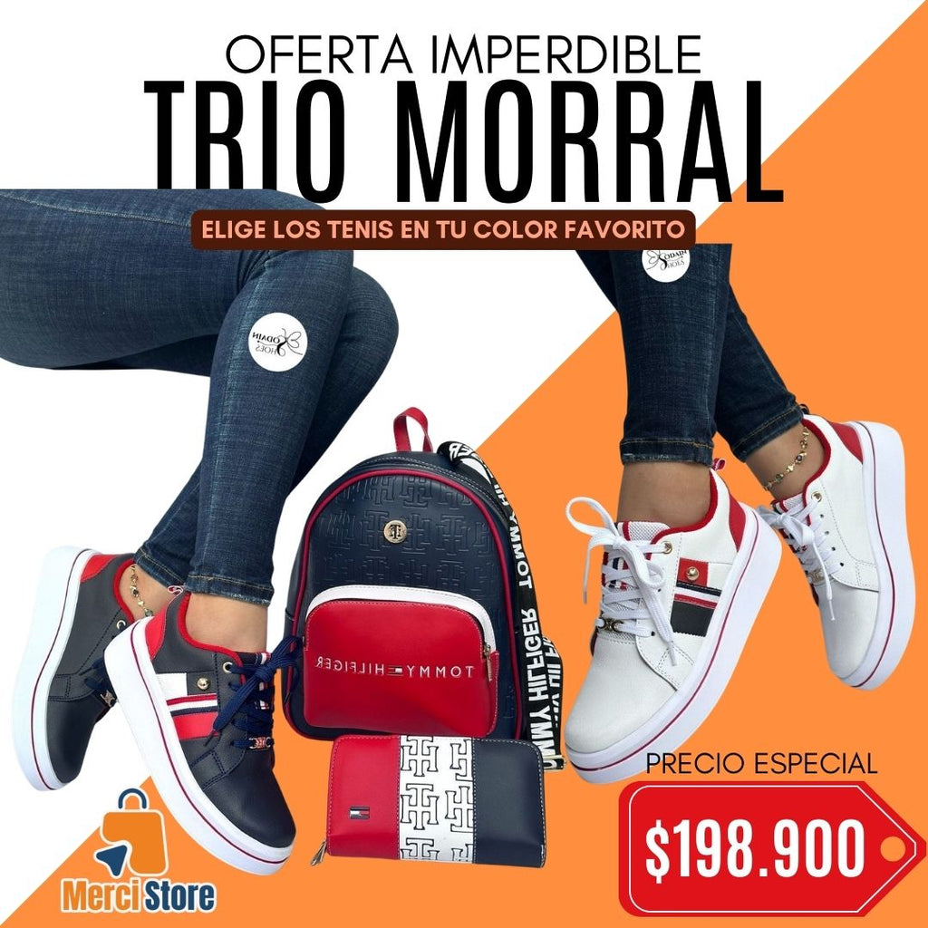 TRIO TENIS+MORRAL+BILLETERA