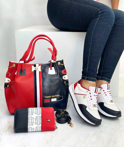 🔥👟TRIO DE TENIS, BOLSO Y CARTERA PARA DAMA👜👛