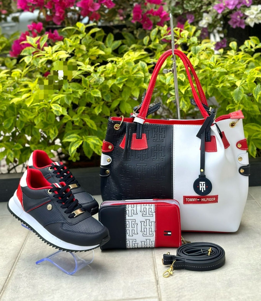 🌟🔥TRIO TIPO TOMMY HILFIGER 👟👜👛